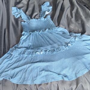 Posh peanut smocked dress